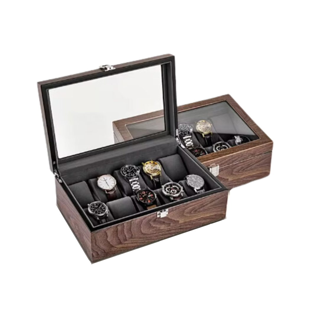 2 wooden watch box