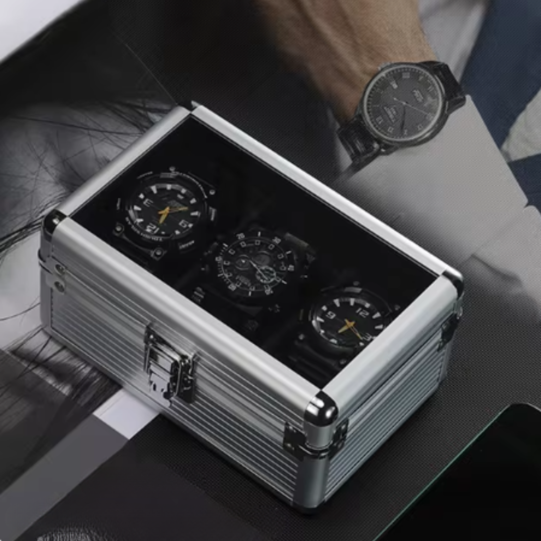 3 watches in winder