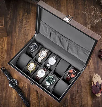 straight pic wooden watch box