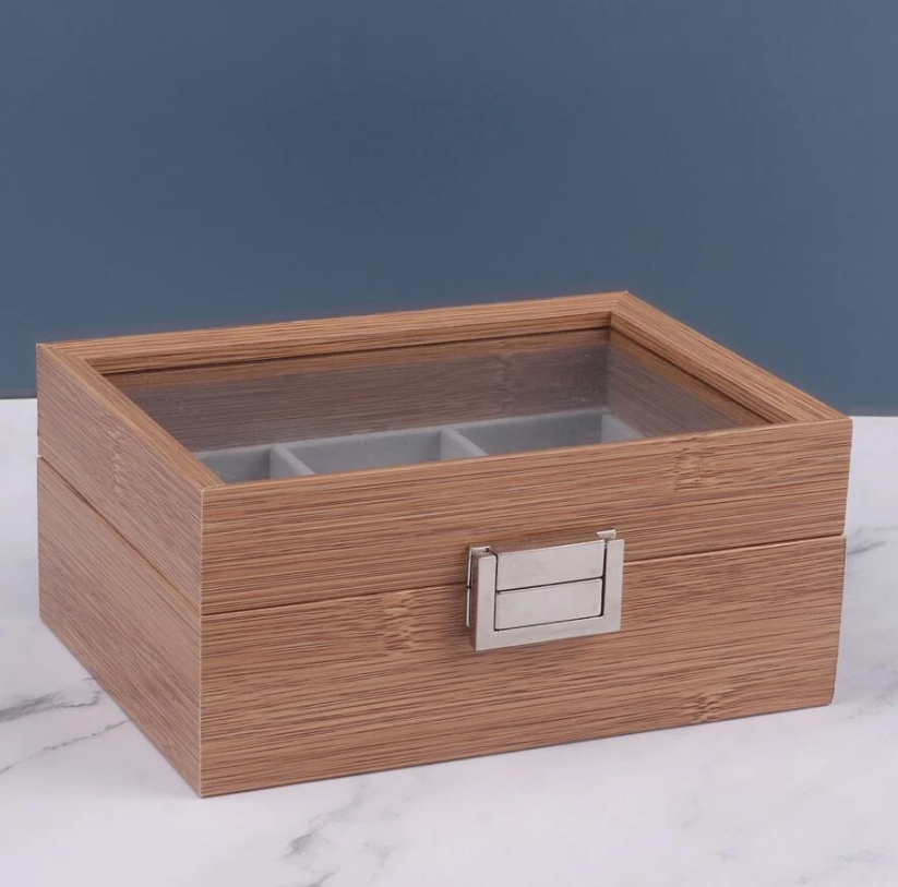 empty wooden watch box