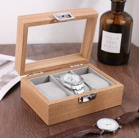 1 wooden watch box