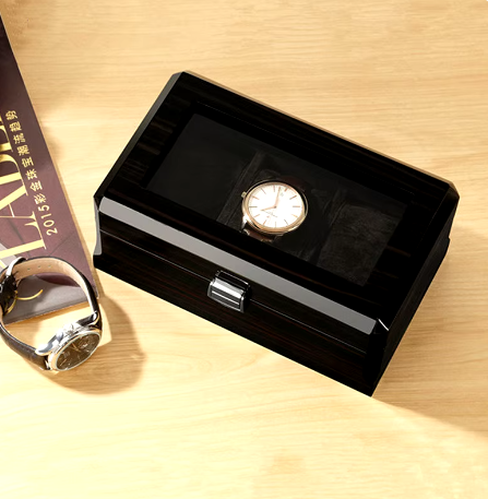 pure black box of watch winder