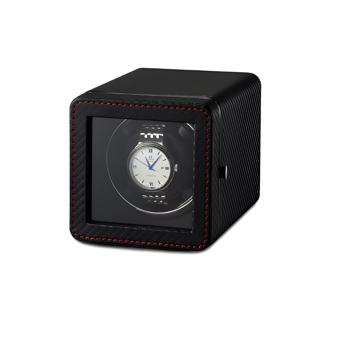 leather box and watch