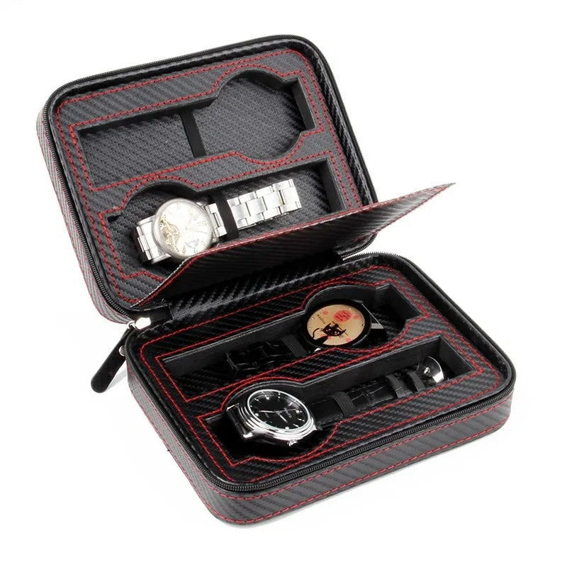 caja-de-reloj-en-patr-n-de-fibra-de-carbono-para-4-relojes