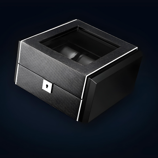 black leather box