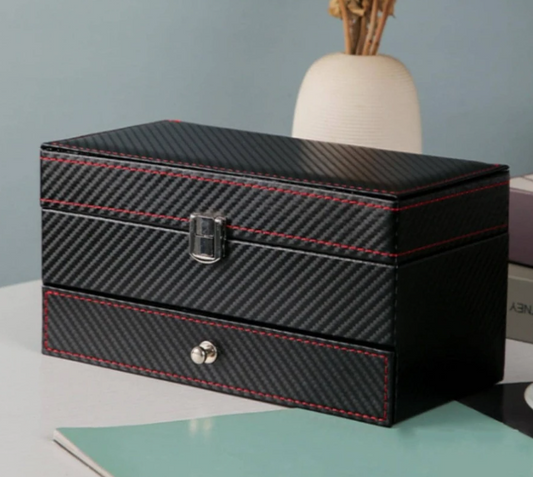 leather box of watch