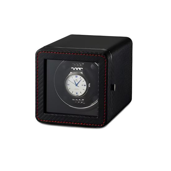 leather box and watch